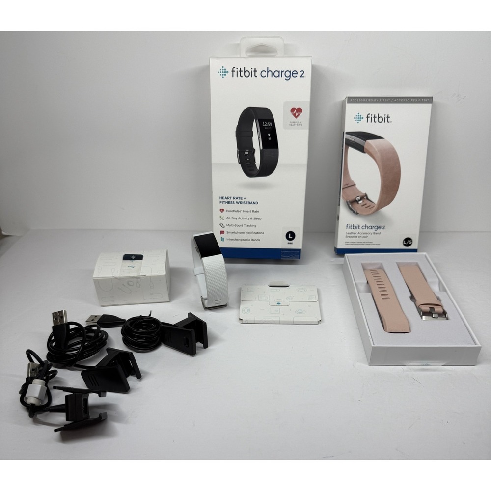 Fitbit Charge 2 Heart Rate Activity Tracker Fitness Wristband FB407  LARGE